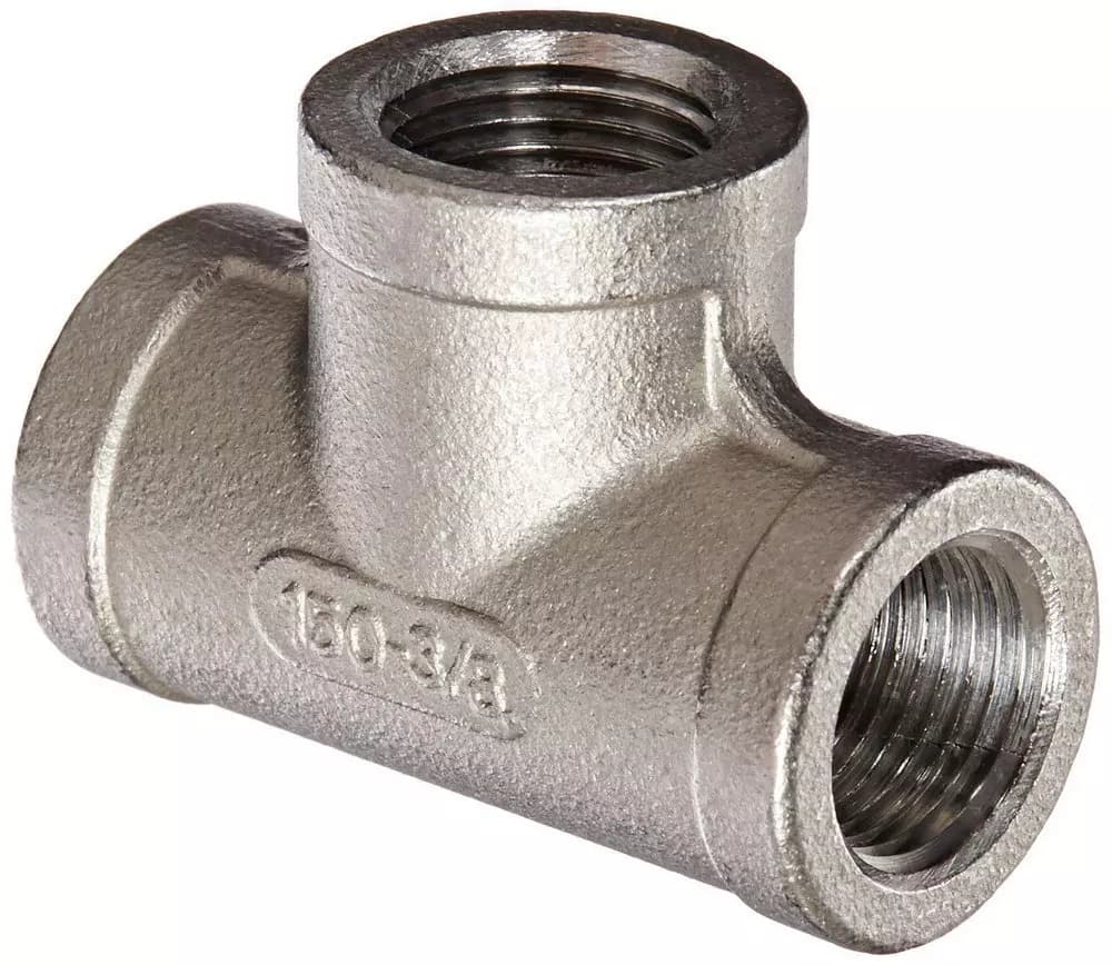 FNW 2-1/2 in. Threaded 150# 304 Stainless Steel Tee MPN IS4CTTSP114 — image 1
