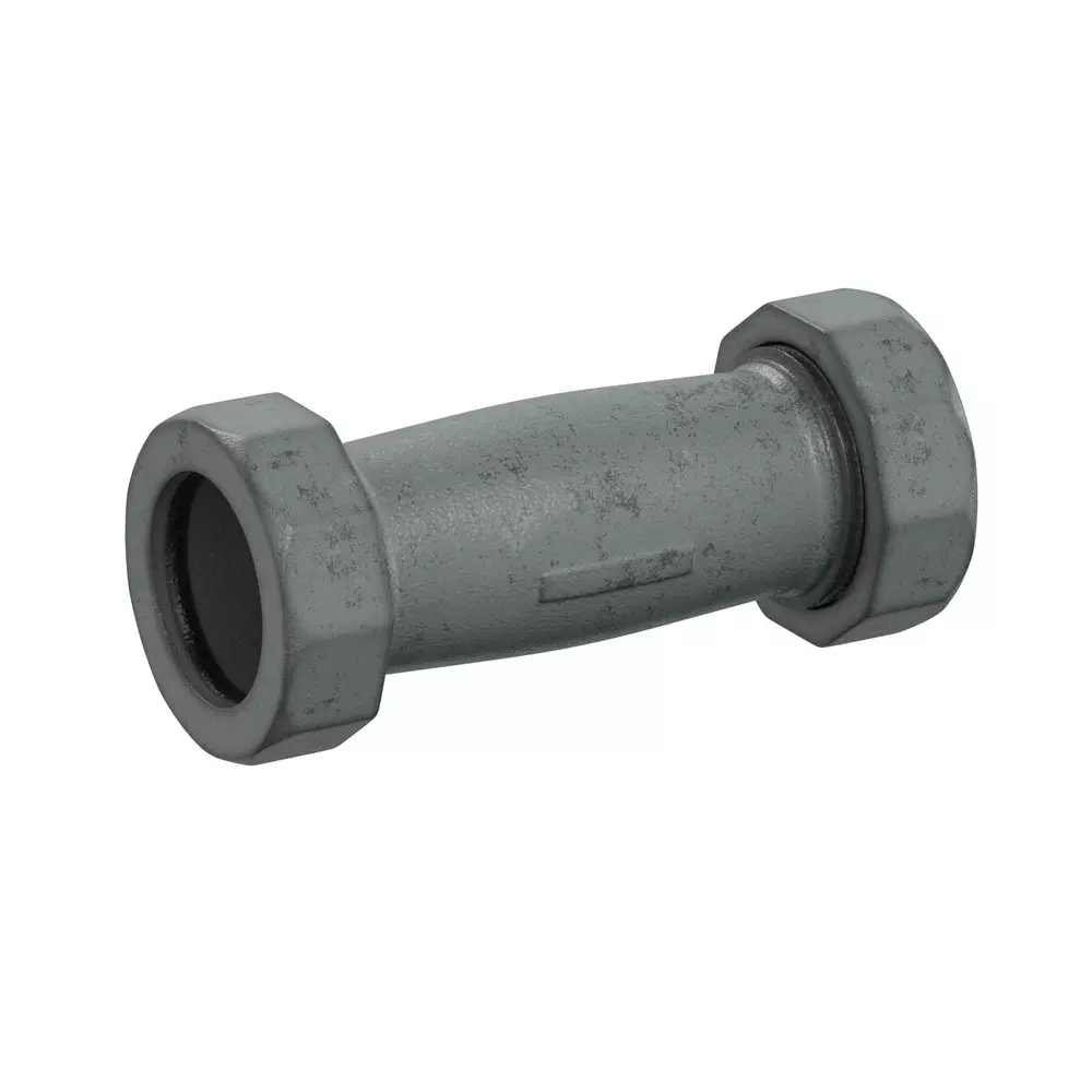 PROFLO 3/4" Compression Galvanized Malleable Iron Long Coupling MPN PFXGCCFL — image 1