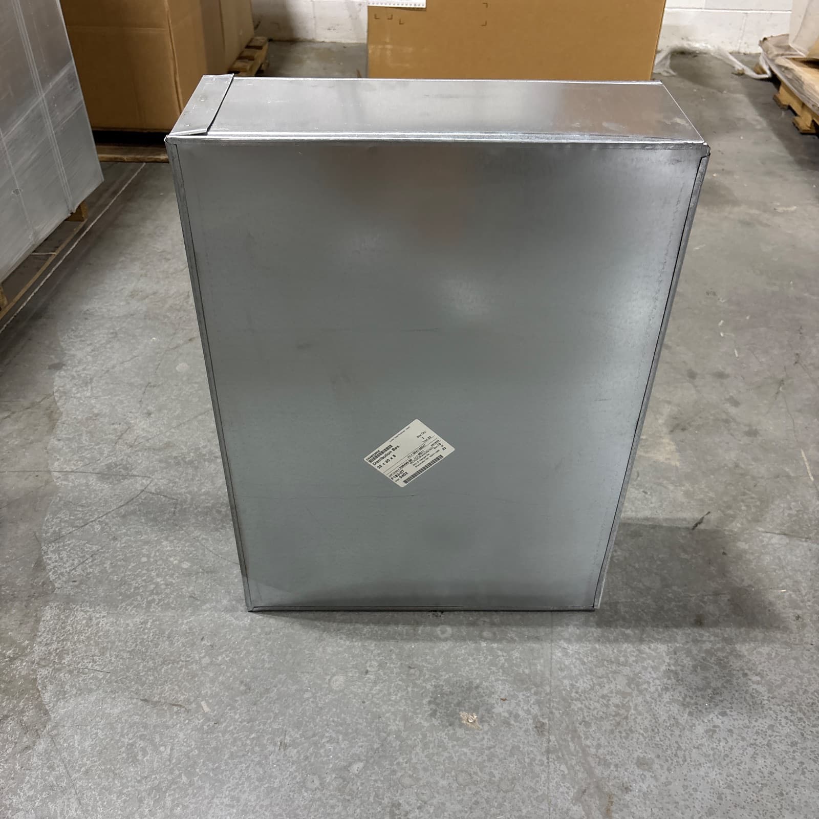 Lukjan Metal Products 22x30x8 Solid Box Sheet Metal Duct MPN DX48223008