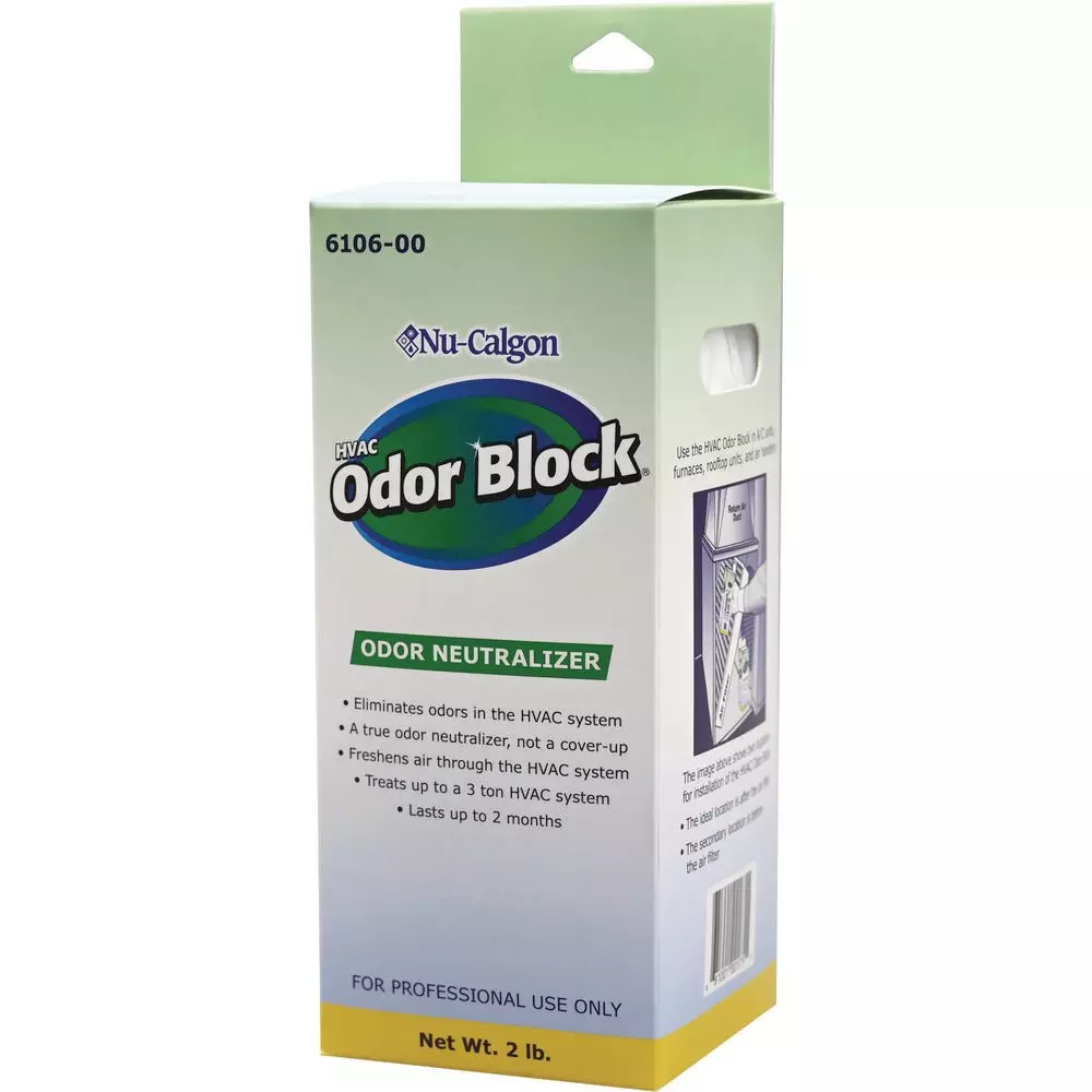 Nu Calgon Wholesaler HVAC Odor Block – Self-Feeding Air Handler Odor Neutralizer MPN 6106-00