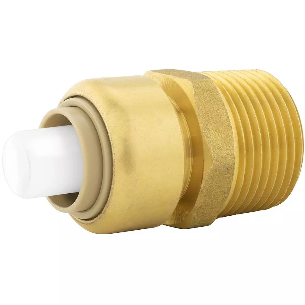 Jones Stephens Plumbite 3/8 x 1/2 in. MPT Push On Reducing Adapter MPN C77421LF