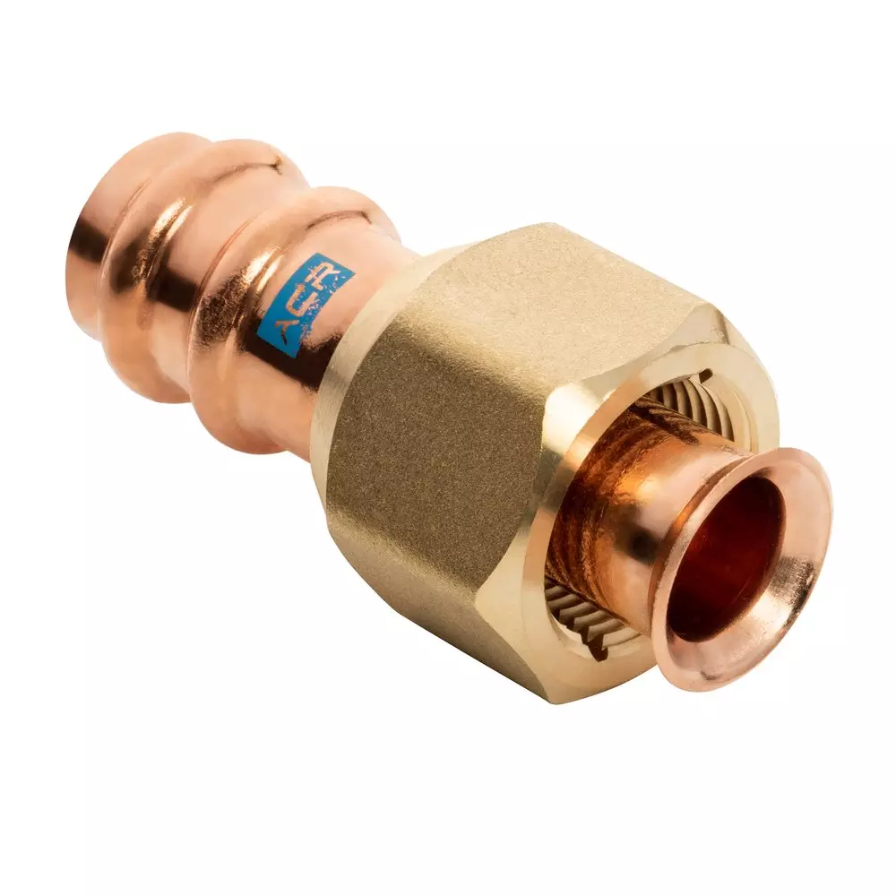 Mueller Industries Streamline 1/4 in. OD Press x Flare Copper Adapter MPN RP15725