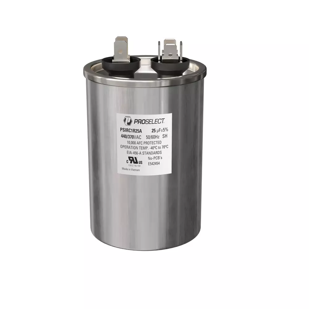PROSELECT 25 MFD 440/370V Round Run Capacitor MPN PSIRC1R25A