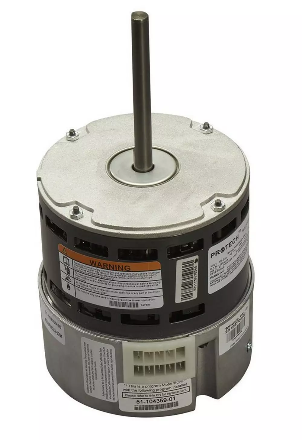Durastar 1/2 hp 208/230V Single Phase ECM Variable Speed Blower Motor MPN 51-104359-01 — image 1