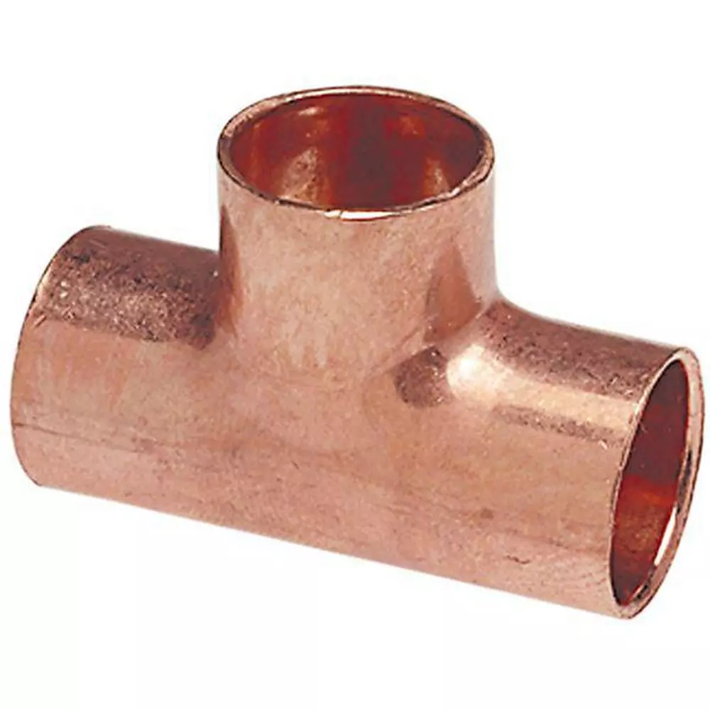 Nibco 1-1/2 x 1-1/4 x 1/2 in. Wrot Copper Tee MPN 9101850 — image 1