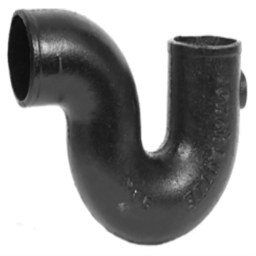 Charlotte Pipe And Foundry 2 in. No-Hub Cast Iron P-Trap with 1/2 in. Tap MPN NH 00043 0600 — image 1