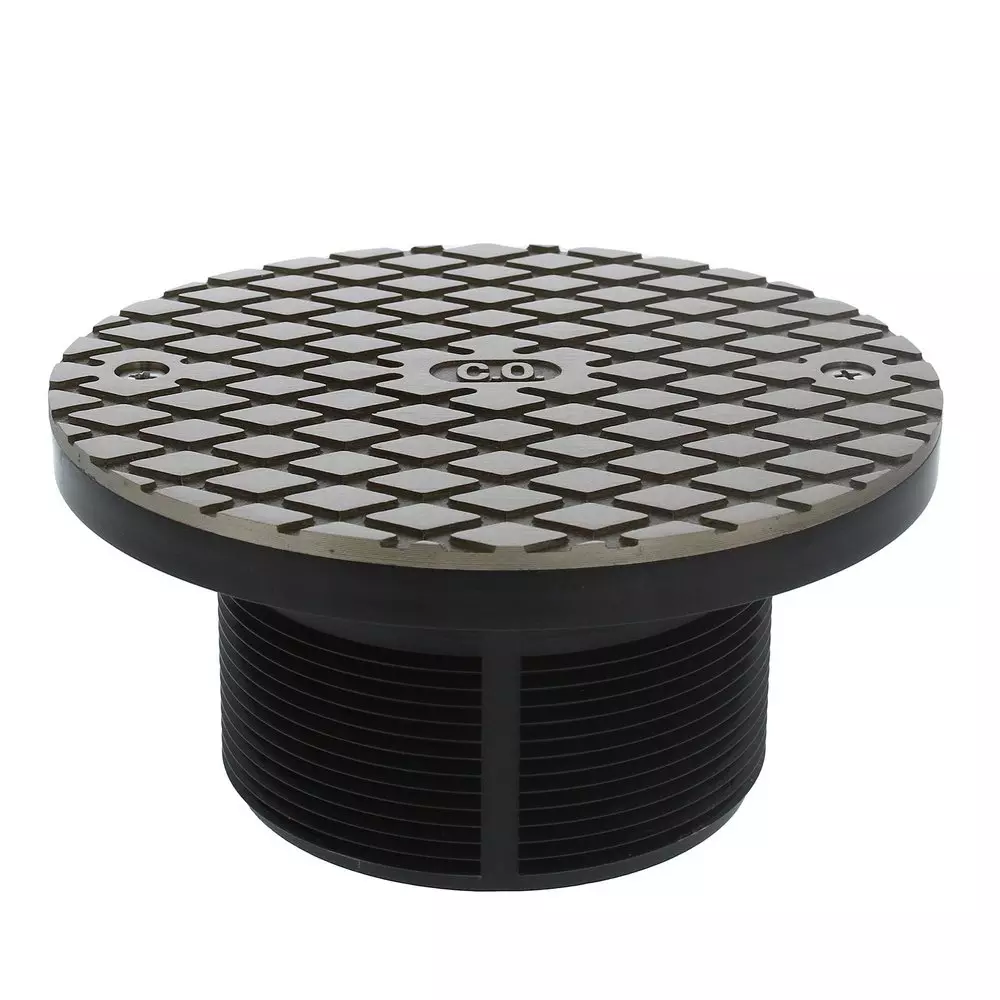 Jones Stephens 3-1/2 in. IPS Plastic Nickel Bronze Cleanout MPN D59902 — image 1