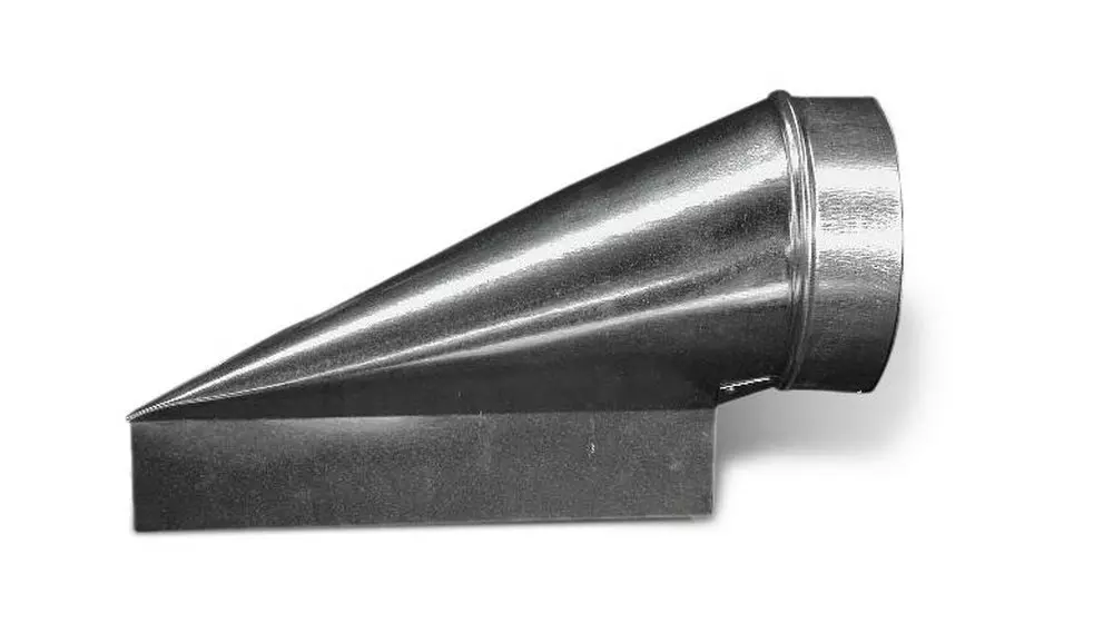 Lukjan Metal Products 4x12x5 Center Galvanized Steel End Boot MPN RB104125