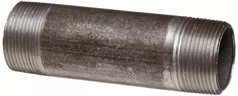 Global 1/8 x 4 in. Schedule 40 Black Steel Welded Nipple MPN MN-ZNB004 — image 1