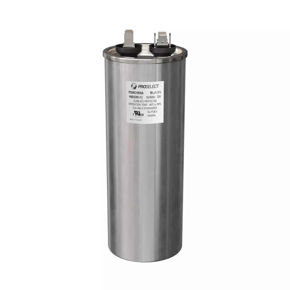 PROSELECT 55 MFD 440/370V Round Run Capacitor MPN PSIRC1R55A
