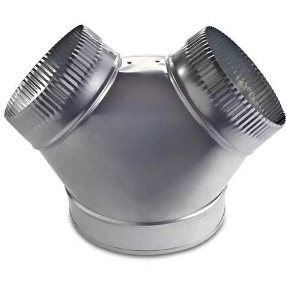 M And M 12x12x12 28GA Stub Wye Duct Fitting MPN 800121212