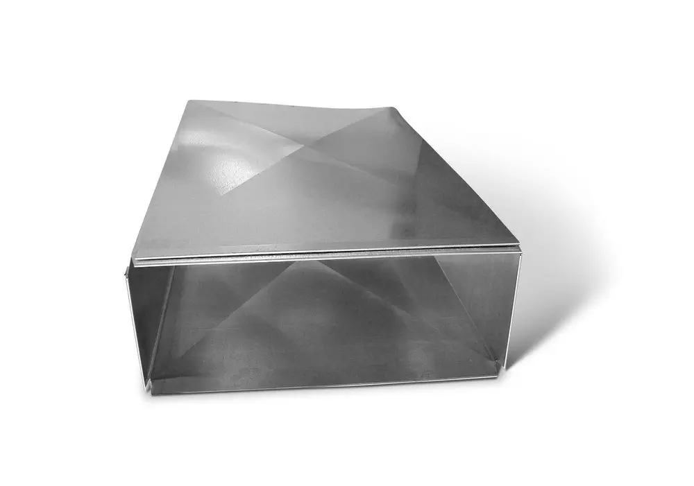 Lukjan Metal Products 25x12x48 in. Galvanized Steel Rectangular Duct Pipe, 26GA MPN DT01251248