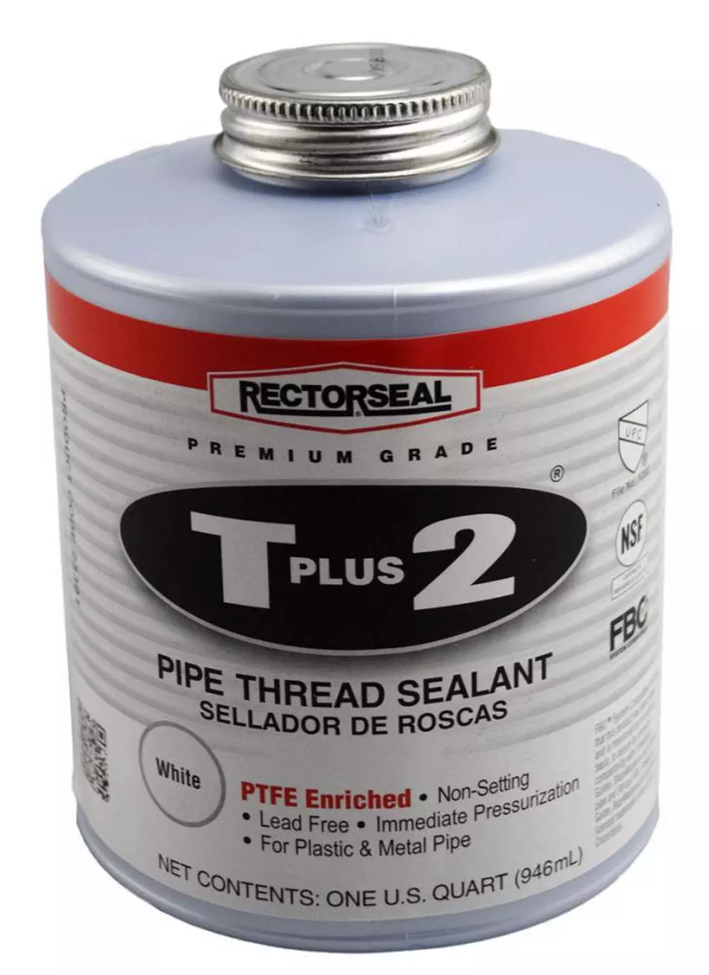 RECTORSEAL T Plus 2 32 oz PVC White Pipe Joint Compound MPN 23391