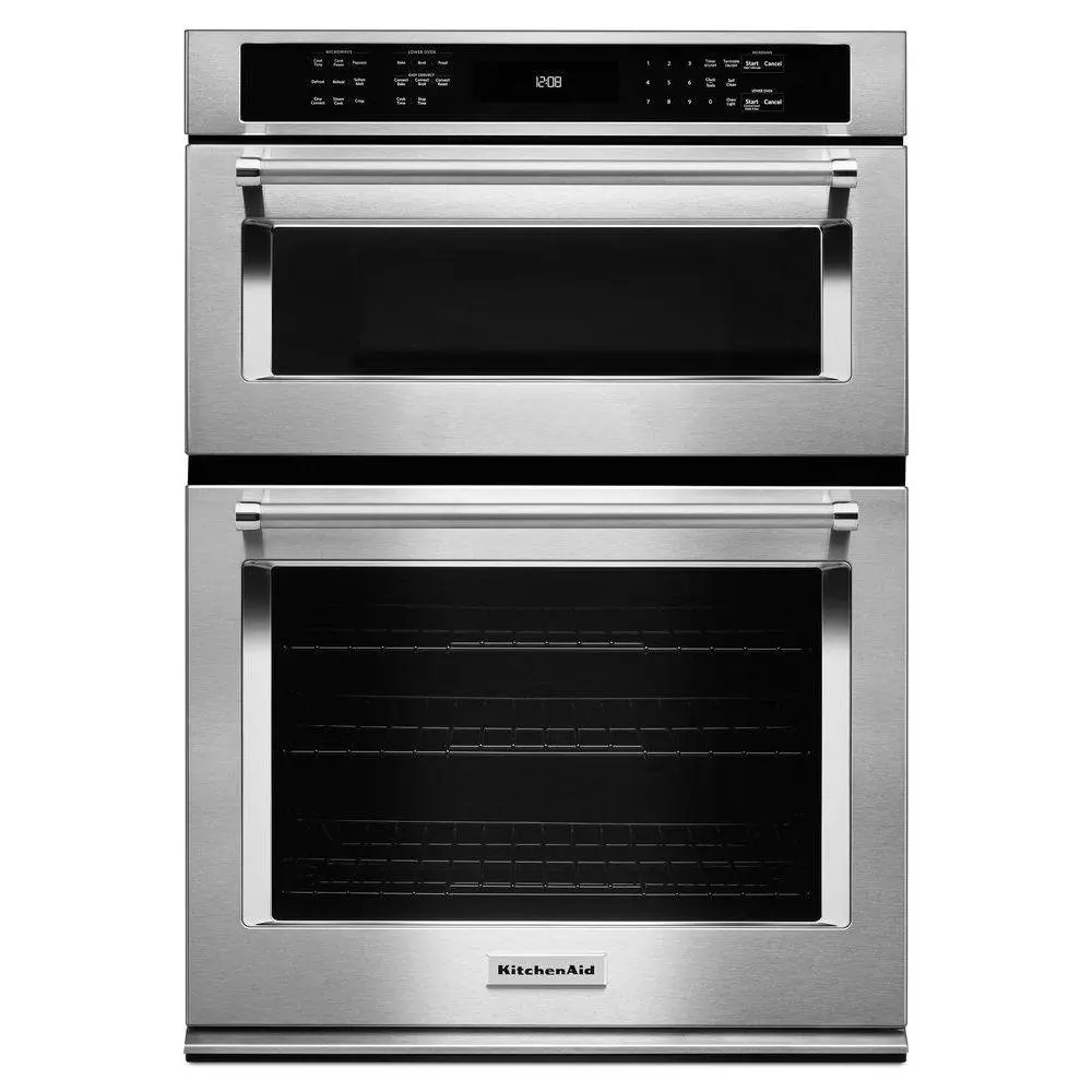 KitchenAid 30 in. 6.4 cu. ft. Combo Wall Oven, Stainless Steel MPN KOCE500ESS — image 1