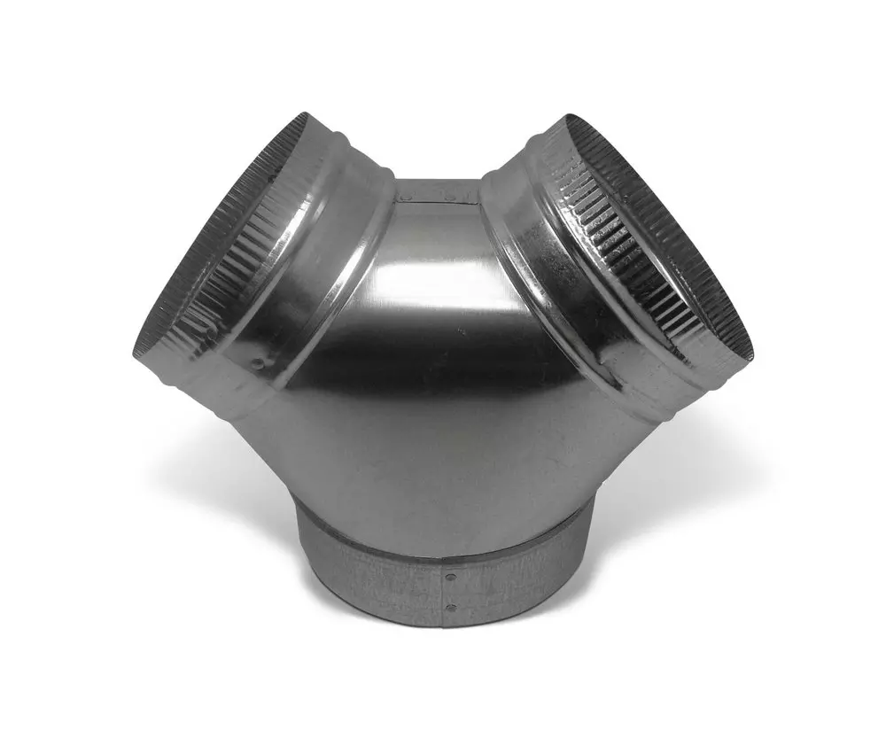 Lukjan Metal Products 12x10x10 in. Galvanized Steel Duct Wye Branch, 26GA MPN 277121026