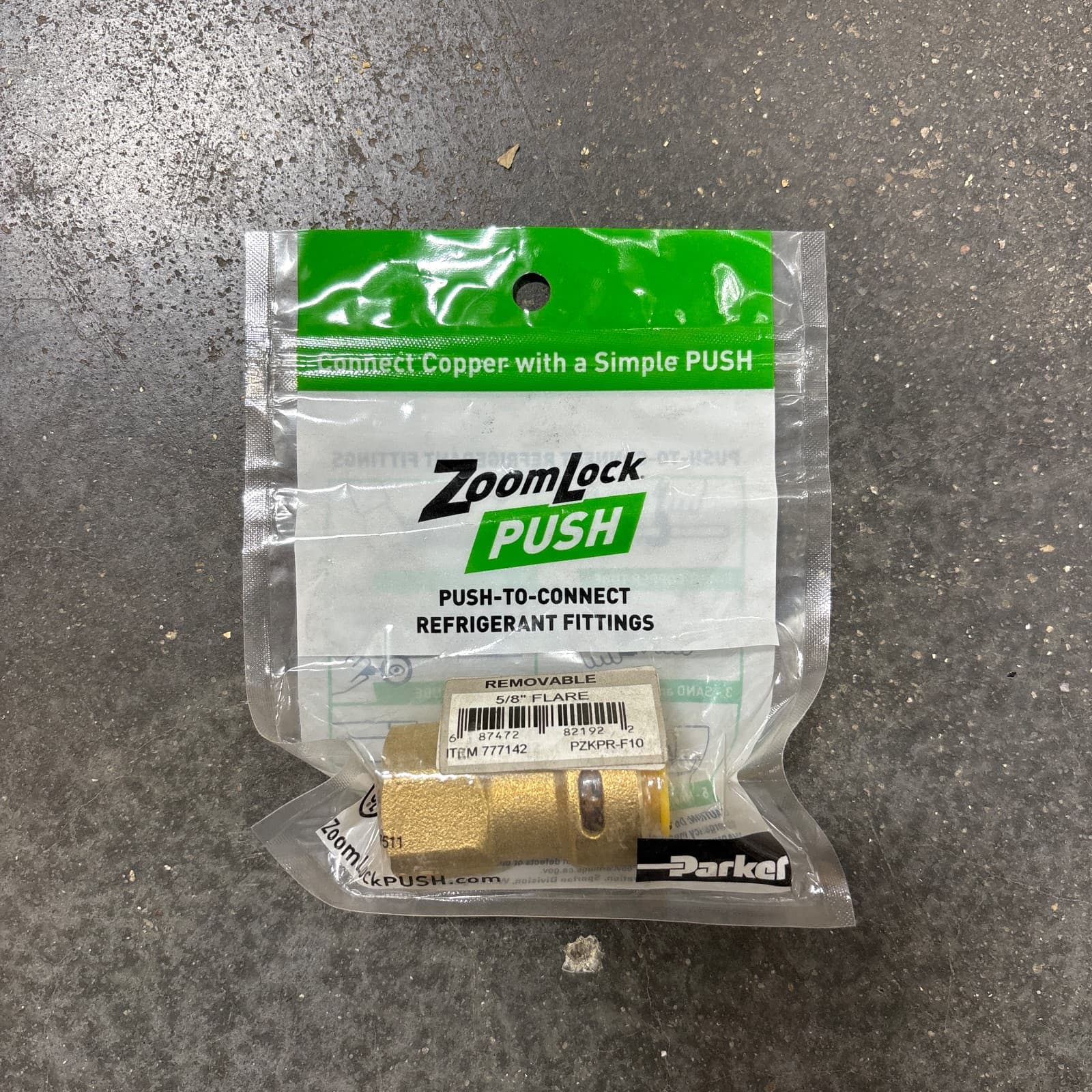 Parker Hannifin Aftermarket 5/8 in. SAE PZKPR-F10 Copper Elbow MPN 777142 — image 1