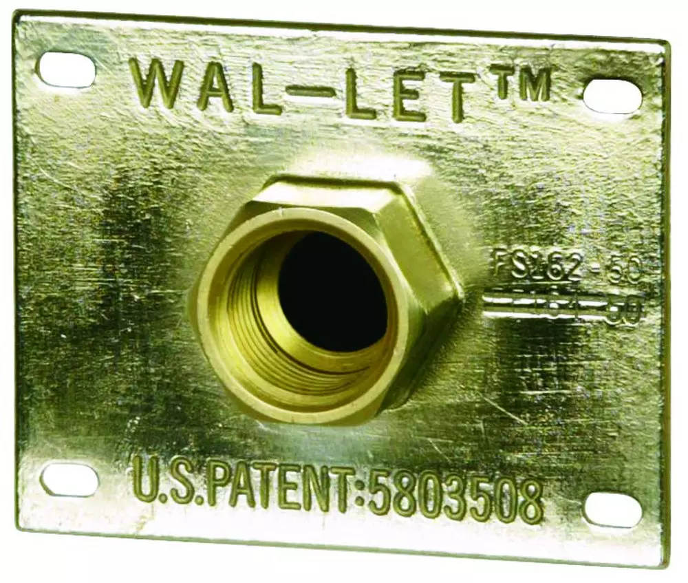 Sioux Chief 1/2 x 1/2 in. FIP Wallet Fitting with Mounting Plate MPN 615-233 — image 1