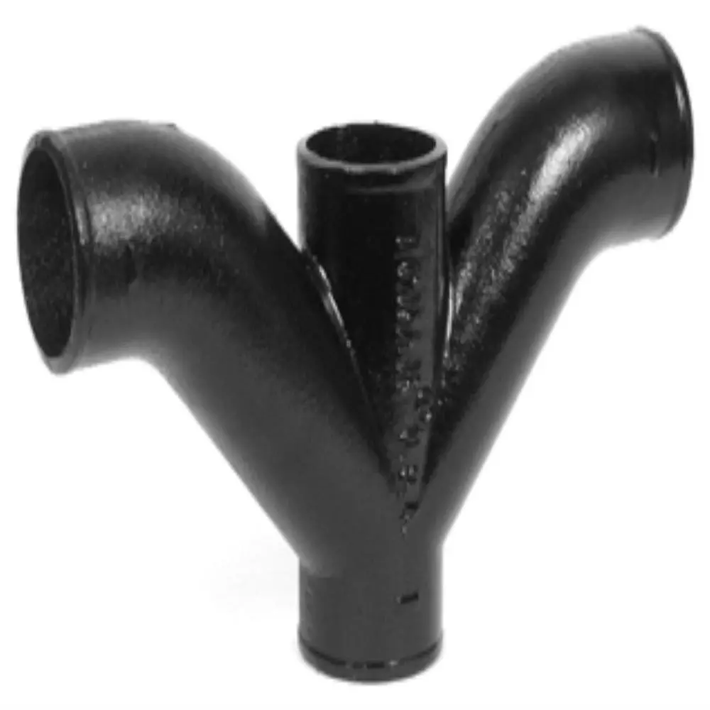 Charlotte Pipe And Foundry 3x2 Cast Iron Reducing Double Combination Tee-Wye, No Hub MPN NH 00024 0800 — image 1