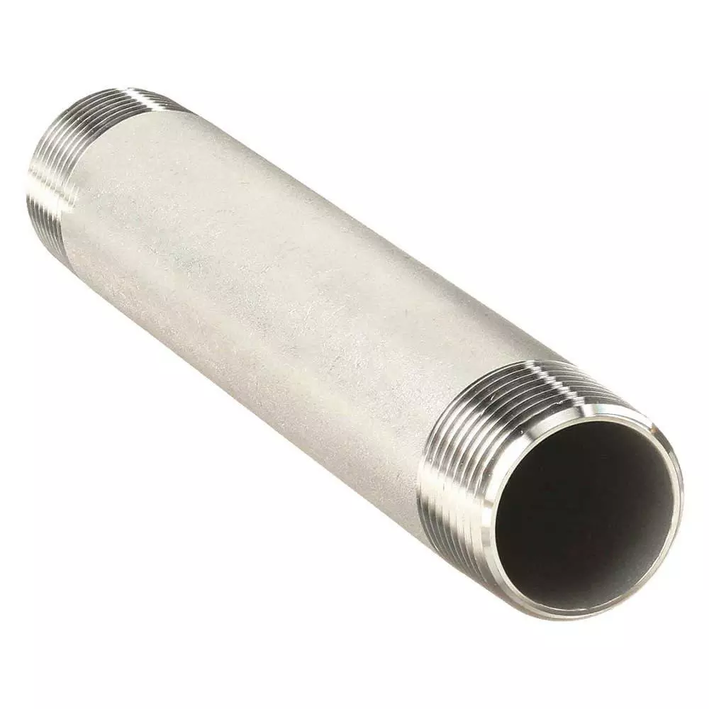 Merit Brass 3 x 6 in. S40 316L Stainless Steel Welded Nipple MPT x Plain MPN 6048-600TSQ — image 1