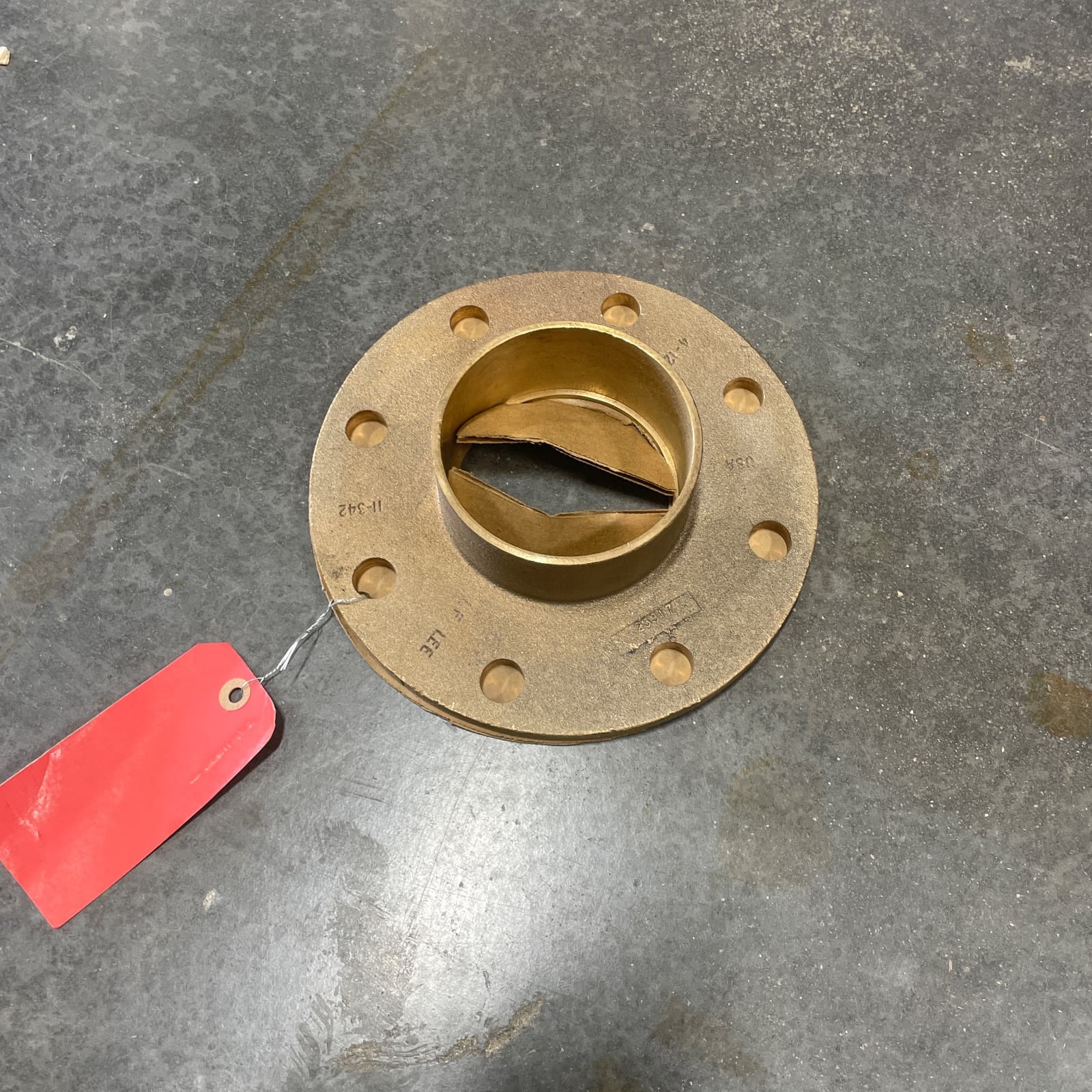ELKHART PRODUCTS CORP 4 in. Sweat 125# Companion Domestic Cast Brass Flange MPN 10056634 — image 1