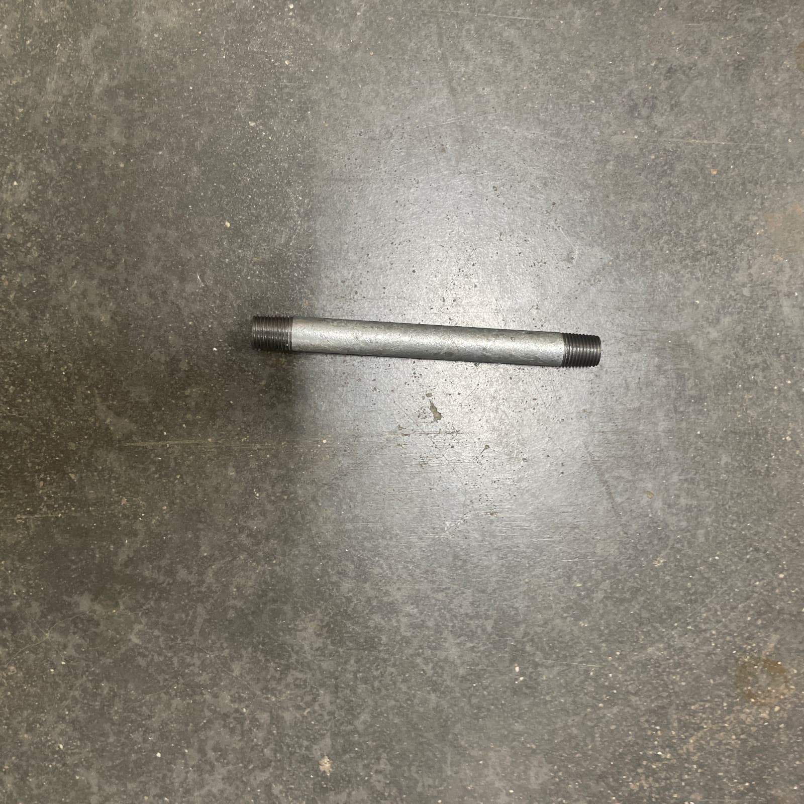 Global 1/4 x 5-1/2 in. Galvanized Carbon Steel Pipe Nipple MPN MN-ZNG01512 — image 1