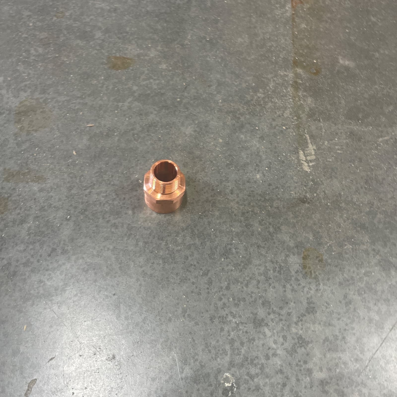 Nibco 1-1/2 x 1 in. Copper Male Adapter, Wrot, Sweat x MPT MPN 9032095 — image 1