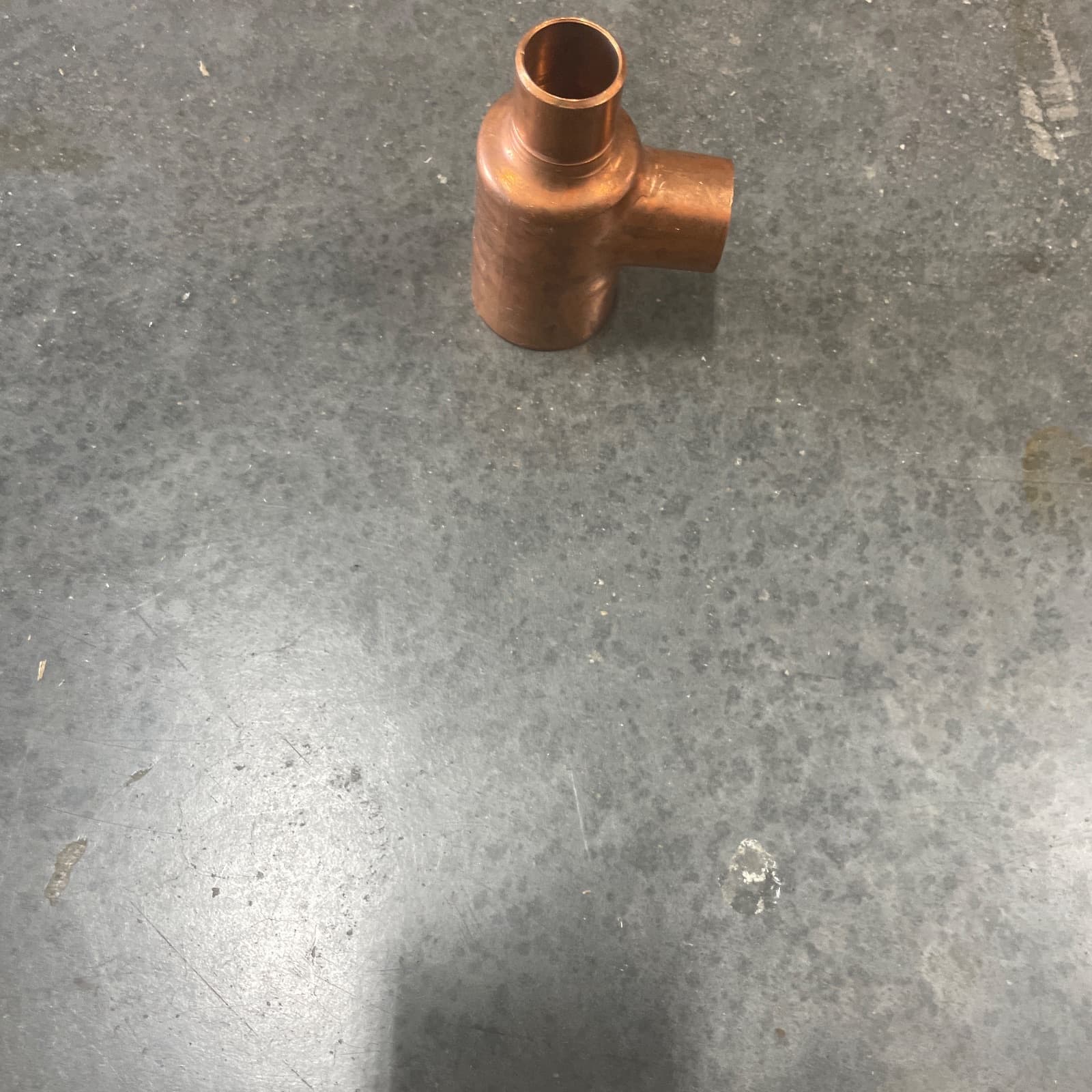 Nibco 1-1/2 x 3/4 x 1 in. Wrot Copper Tee Fitting MPN W 40240 — image 1