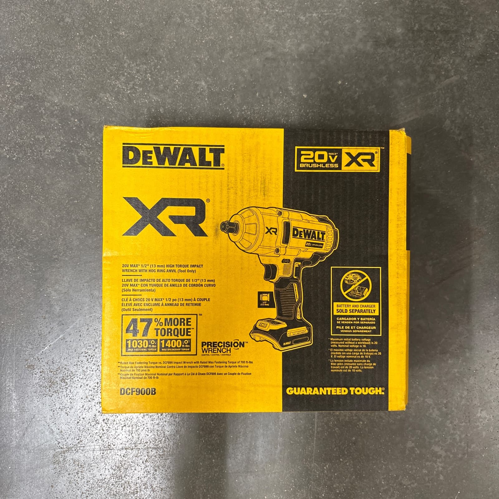 DEWALT 20V MAX 1/2 in. High Torque Impact Wrench MPN DCF900B — image 1