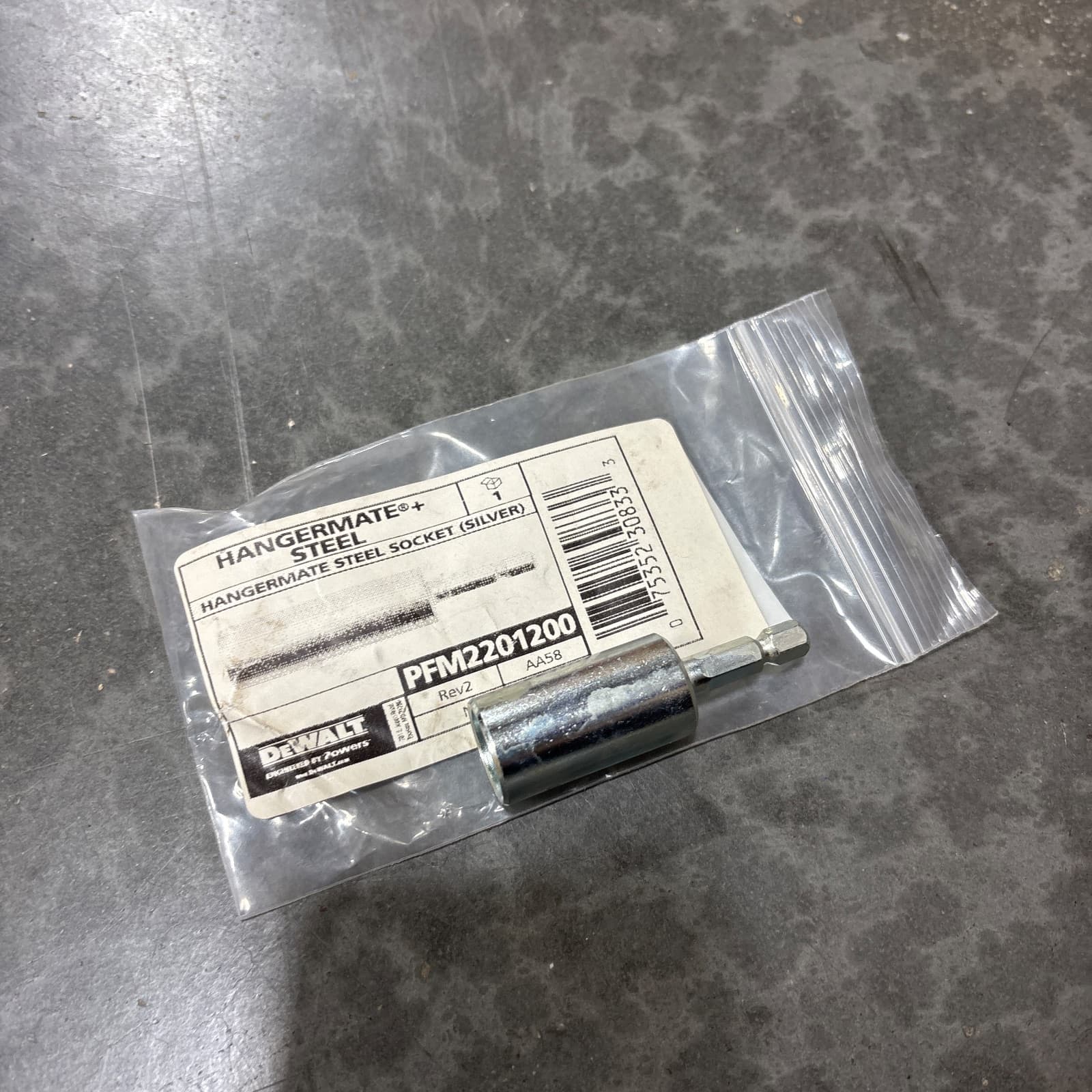 DEWALT Hangermate® Socket Driver for PFM2231000/PFM2231100 Anchors MPN PFM2201200