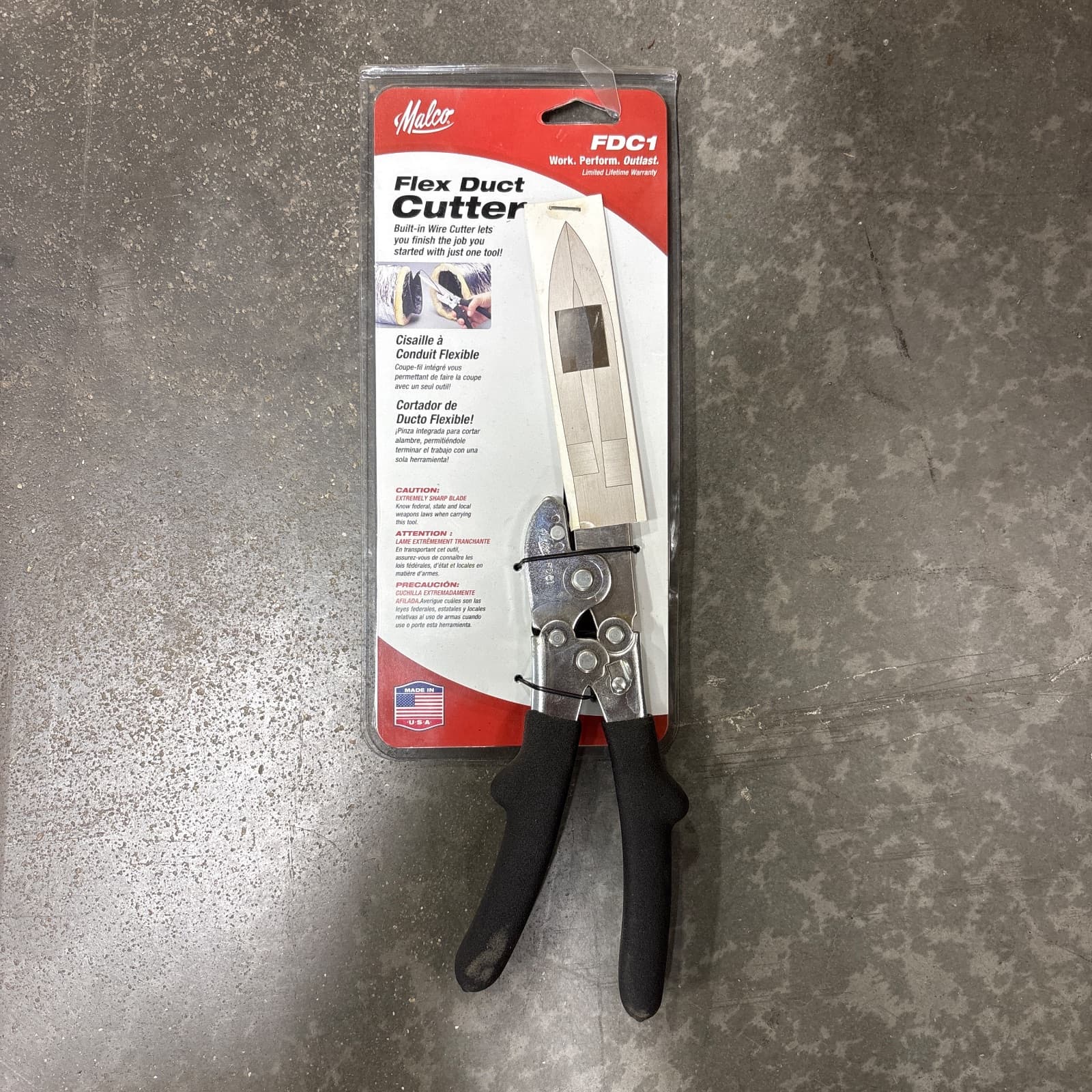 MALCO Flex 4 in. Duct Cutter with Stainless Steel Blade MPN FDC1 — image 1