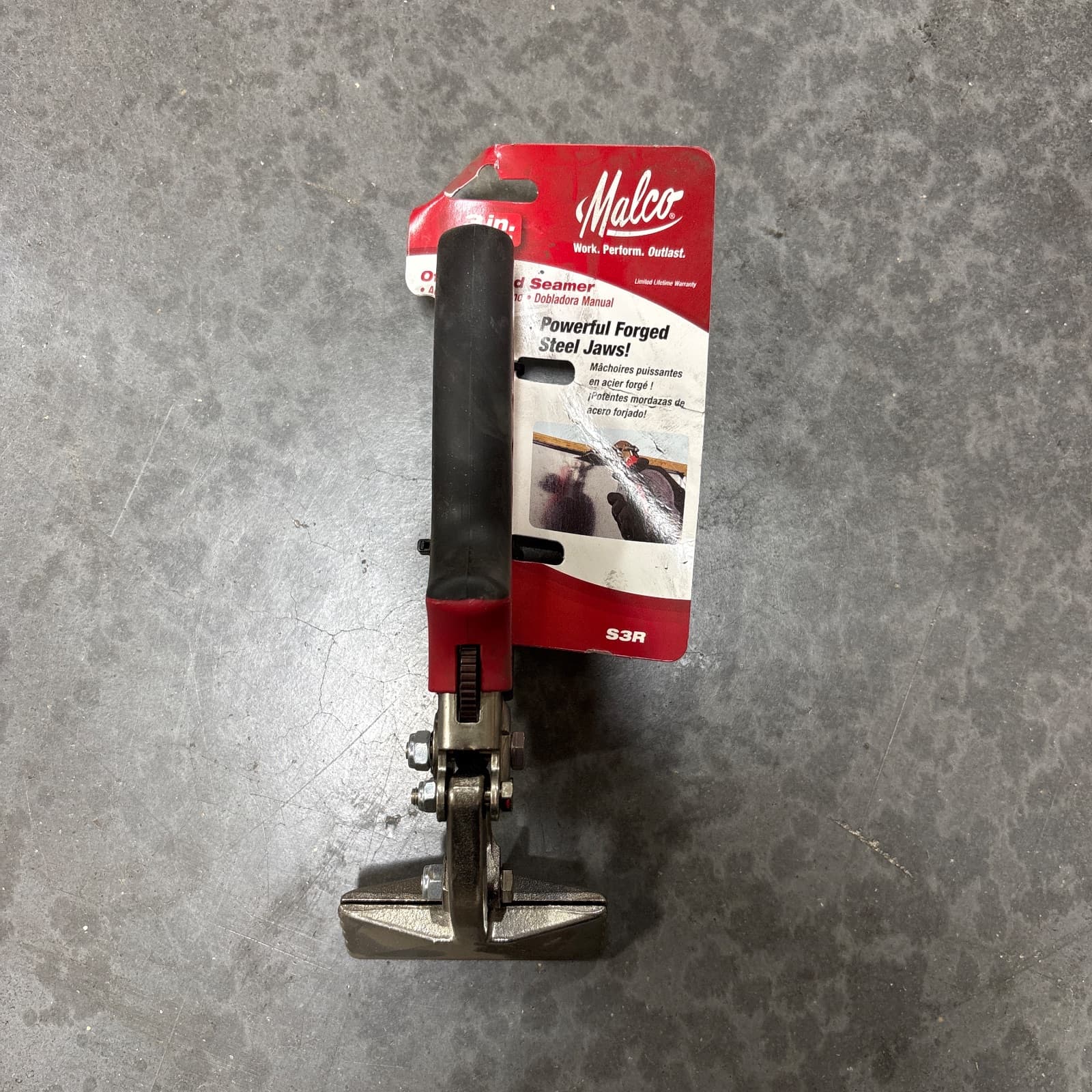 MALCO 3-1/4 in. 24 ga Hand Seamer MPN S3R