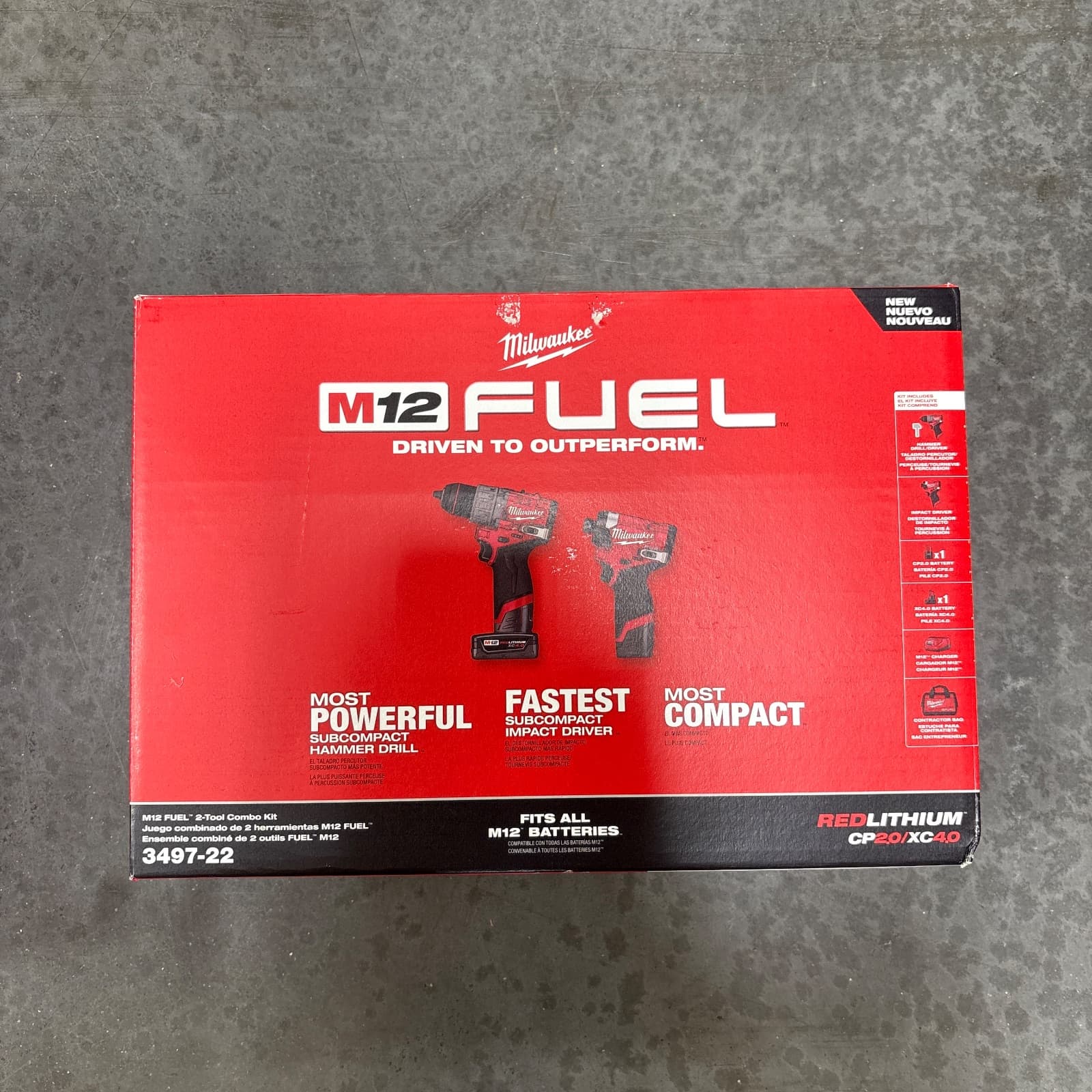 Milwaukee M12 FUEL 12V 2-Tool Cordless Combo Kit with Case MPN 3497-22 — image 1