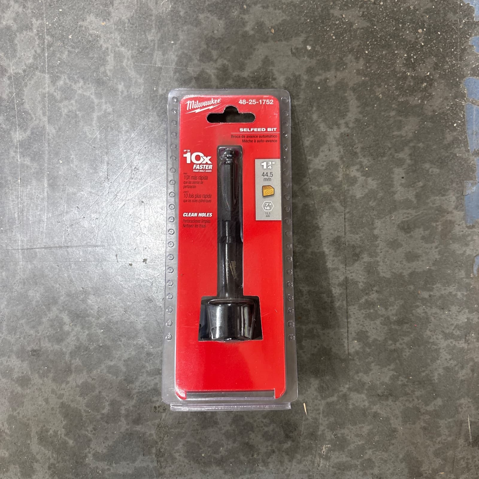 Milwaukee SPEED SLOT 1-3/4 in. Forstner Self-Feed Bit MPN 48-25-1752