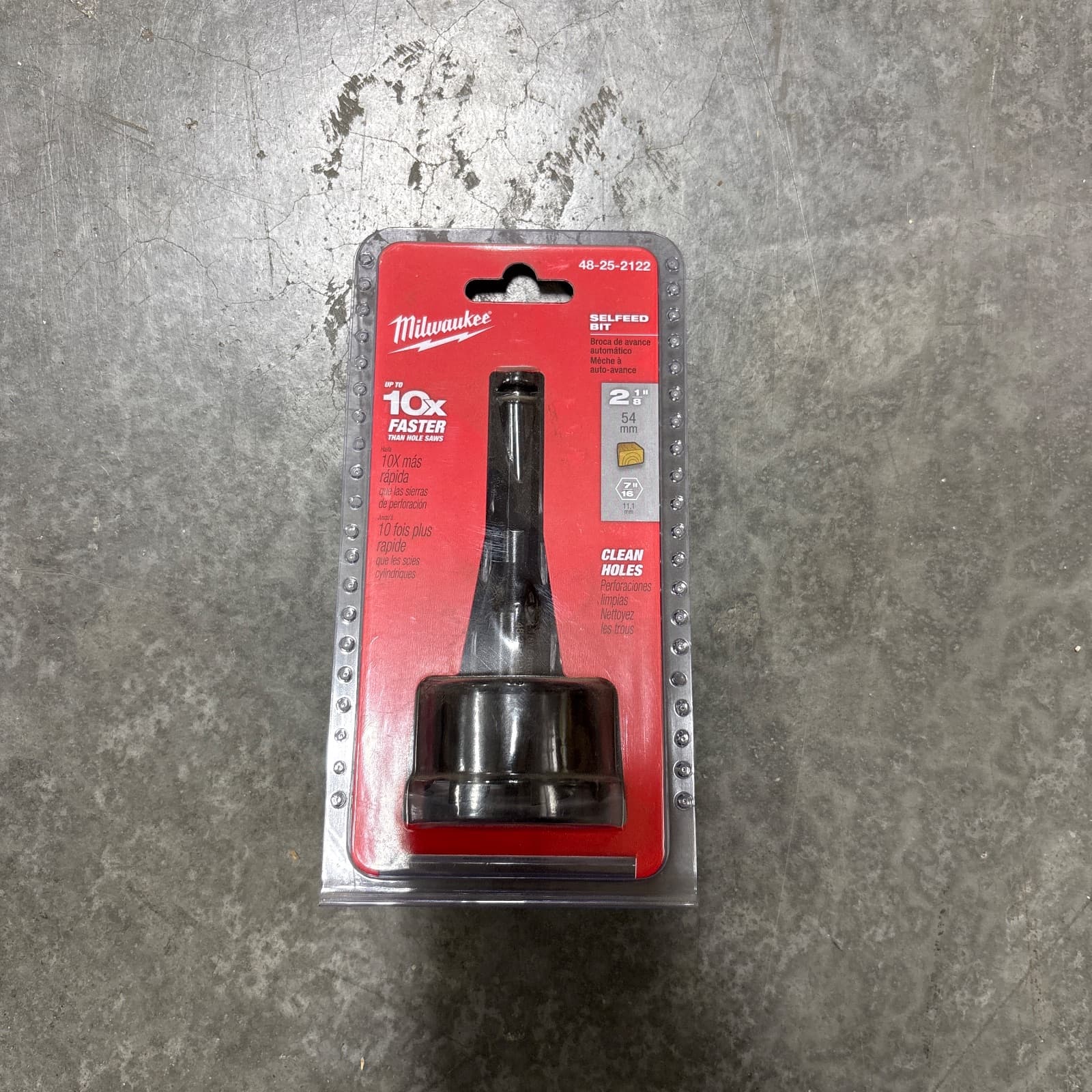 Milwaukee SPEED SLOT 2-1/8 in. Self-Feed Forstner Bit MPN 48-25-2122