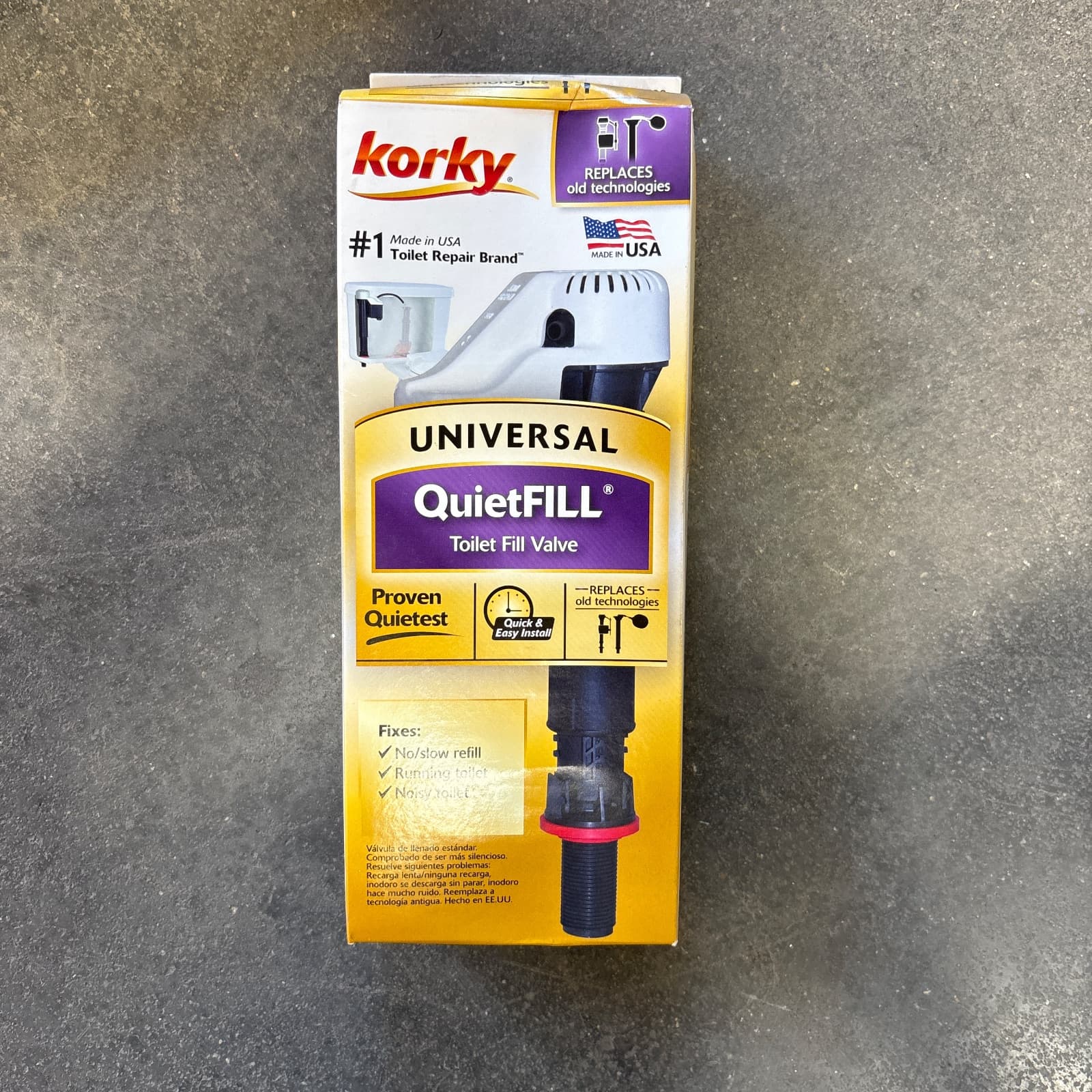 Korky QuietFill Plastic Toilet Tank Fill Valve MPN 528
