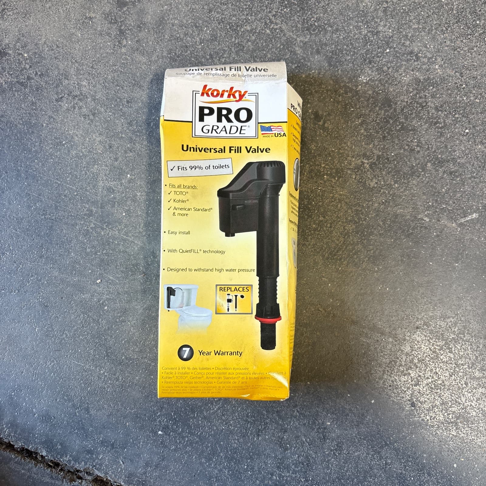 Korky Pro Grade Adjustable Fill Valve, Universal Fit MPN 528PRO