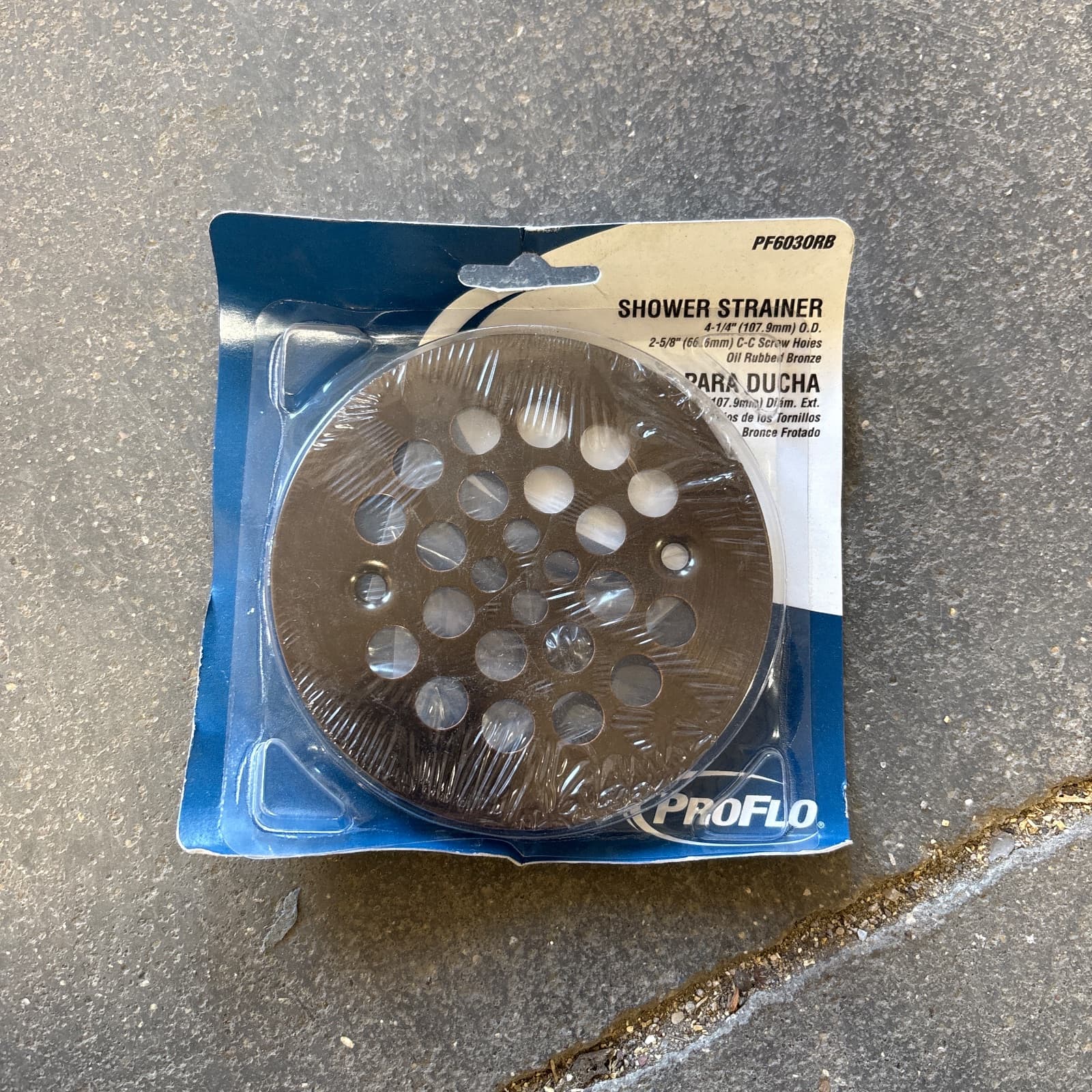 PROFLO 430 Stainless Steel Round Shower Strainer, Oil Rubbed Bronze MPN PF603ORB
