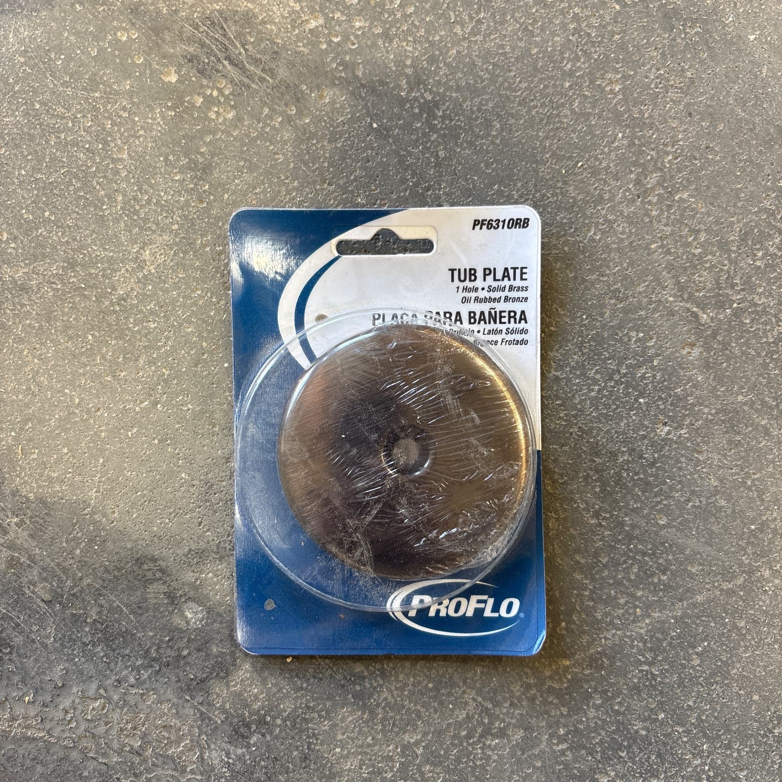 PROFLO 3-3/16 in. Brass One-Hole Waste & Overflow Face Plate ORB MPN PF631ORB