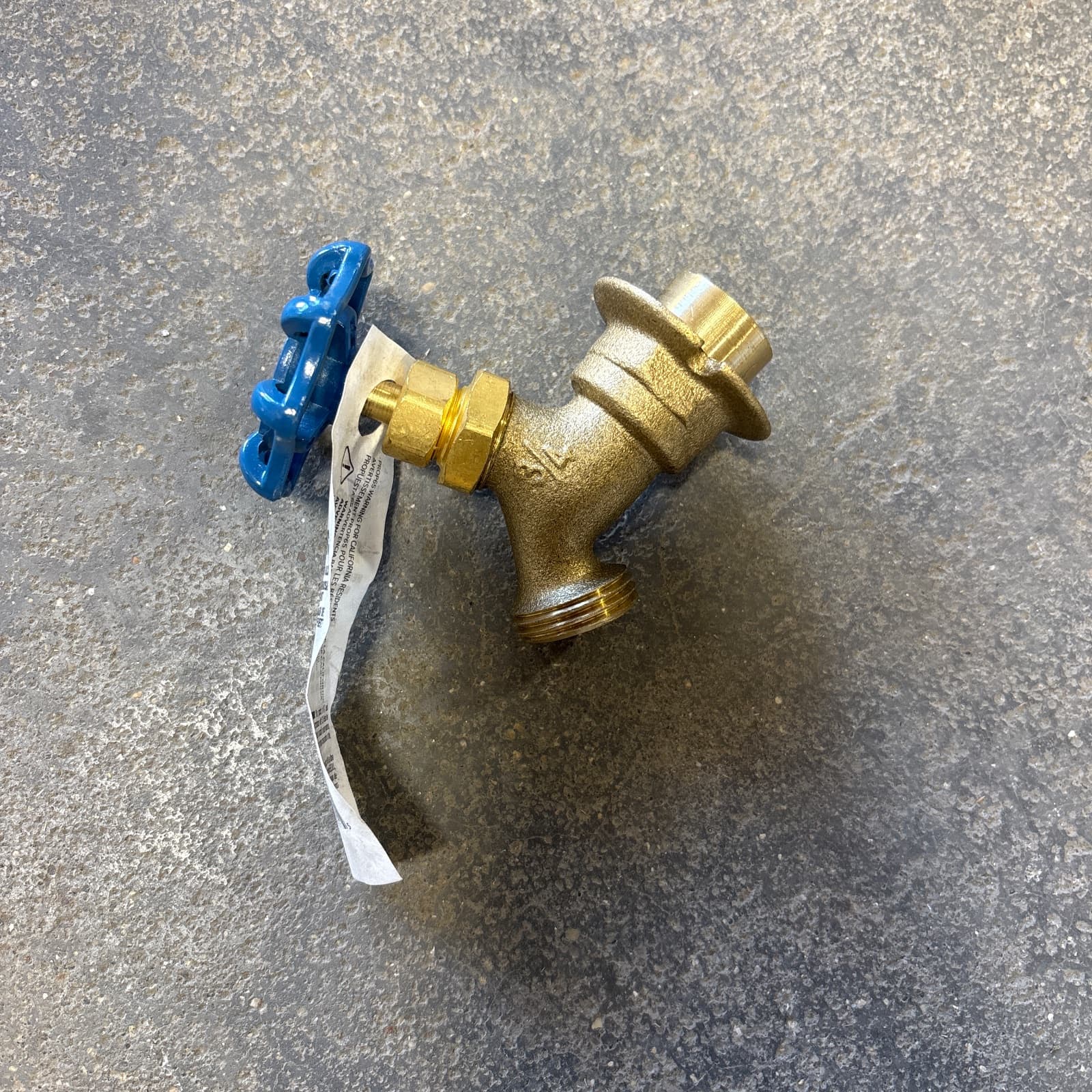 PROFLO 3/4 in. Angle Brass Sweat x Male Threaded Sillcock MPN PF74SFC