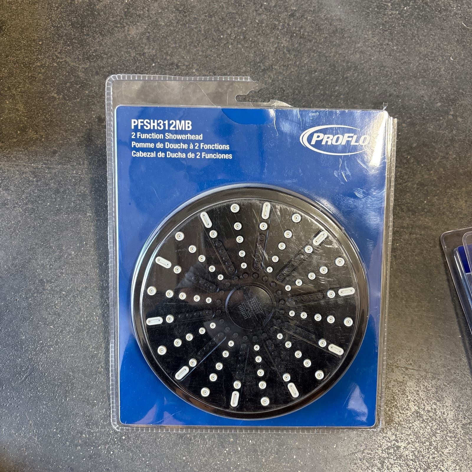 PROFLO Dual Function Showerhead, 1.8 GPM, Black MPN PFSH312MB